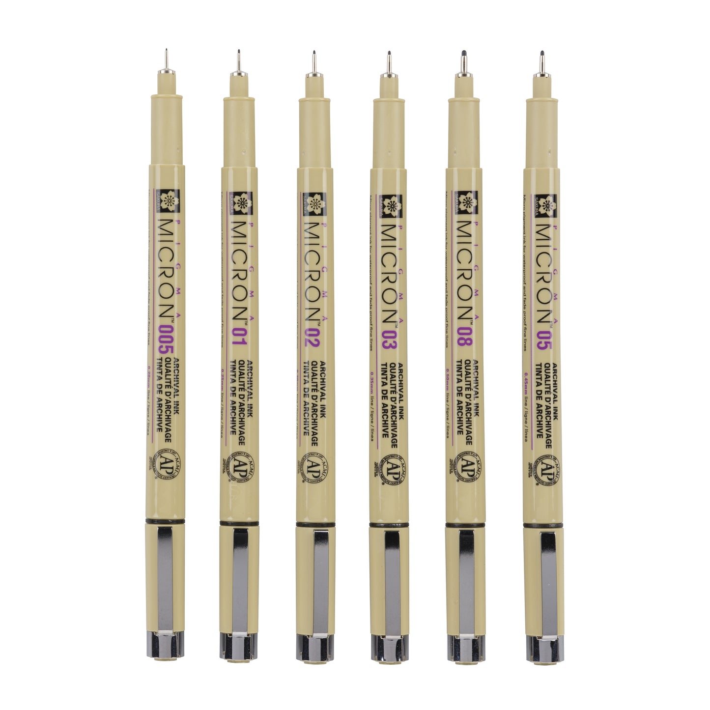 Sakura Pigma Micron Fineliner Assortiment Zwart - 4