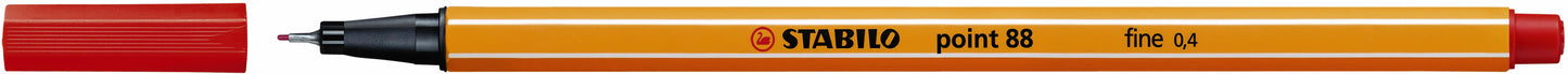 Fineliner STABILO Point 88/40 F Rood