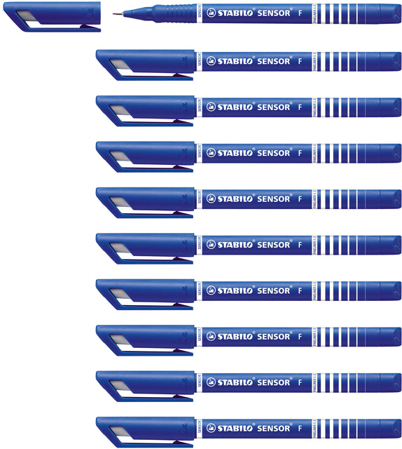 Stabilo Sensor Fineliner 0,3mm blauw met sensor technologie