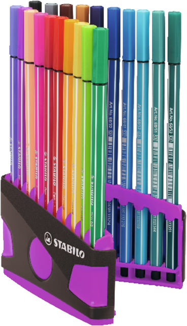 Viltstift STABILO Pen 68/20 Assortiment 20 Stuks - 2