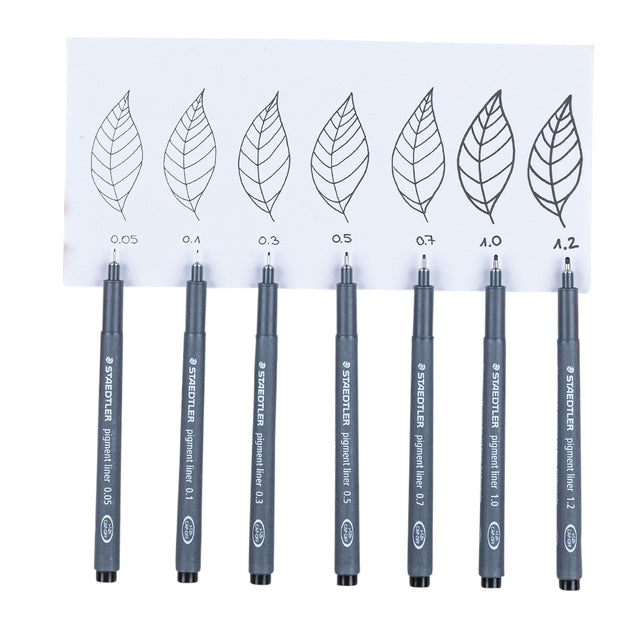 Staedtler pigment 308 fineliner 0,3 mm zwart, 6 stuks - 5