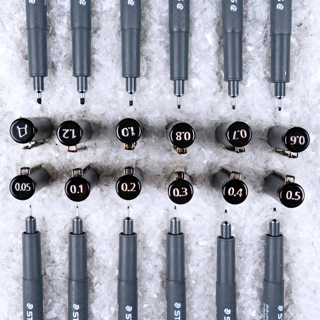 Staedtler pigment 308 fineliner 0,3 mm zwart, 6 stuks - 4