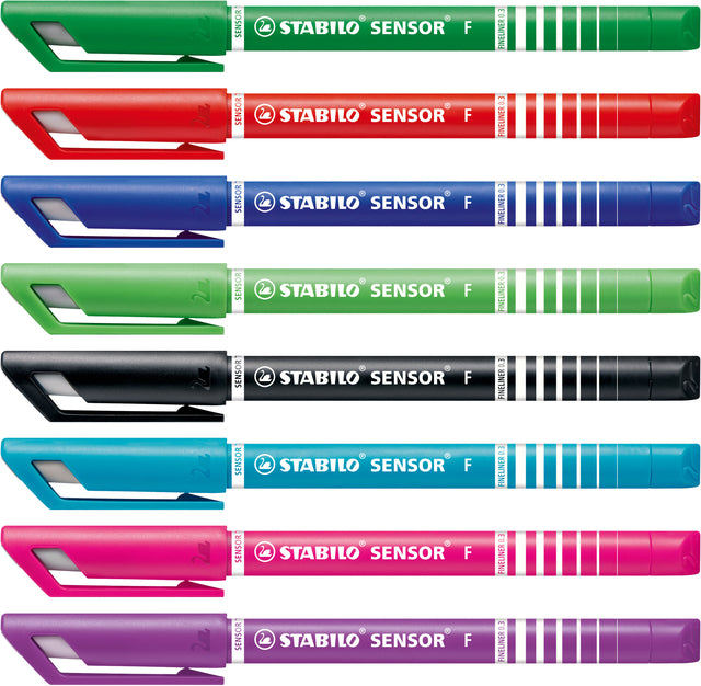 Fineliner STABILO Sensor 189/8 F Assortiment, 8 stuks - 3