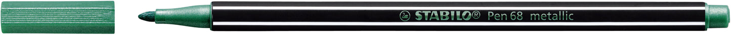 Stabilo Pen 68 metallic groen met 1,4 mm punt