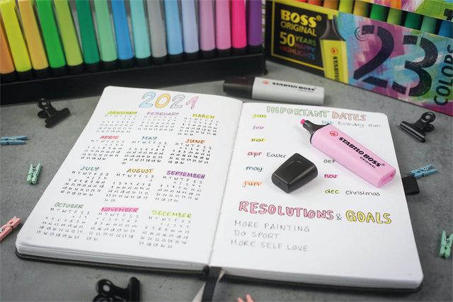 Stabilo Boss Assorti 4-Delige Fluorescerende Markers - 4