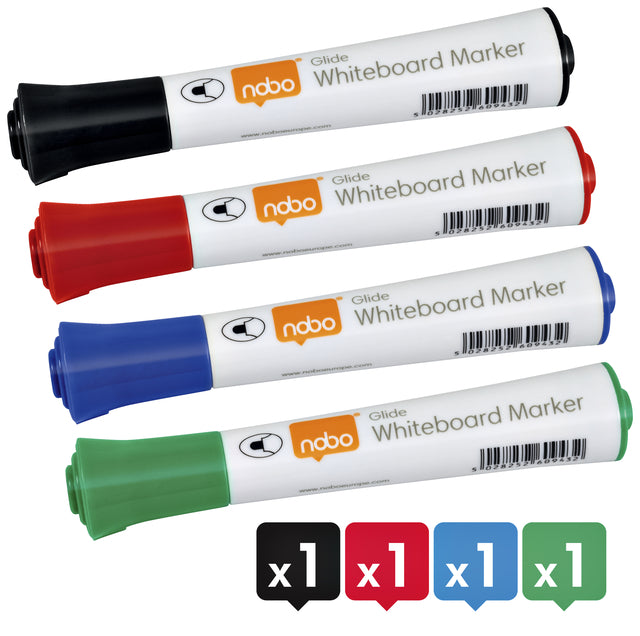 nobo whiteboard marker glide rond 3mm Assorti - 2