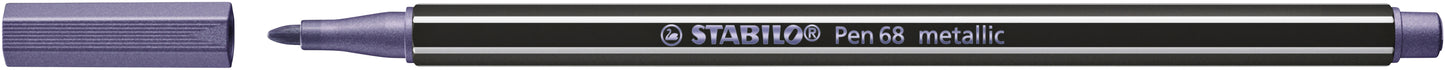 Viltstift Stabilo Pen 68/855 M metallic lila - Metallic, 1mm