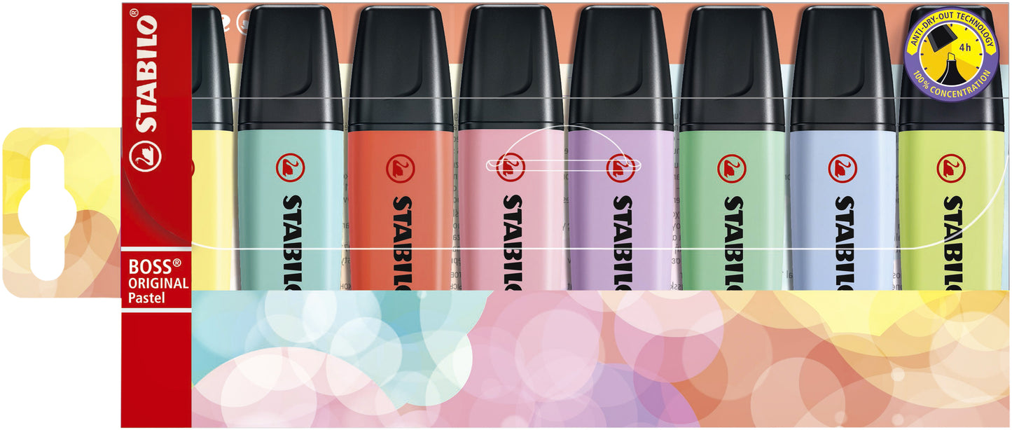 Stabilo Boss 70/8 Pastel Assorti Markerset 8 Stuks
