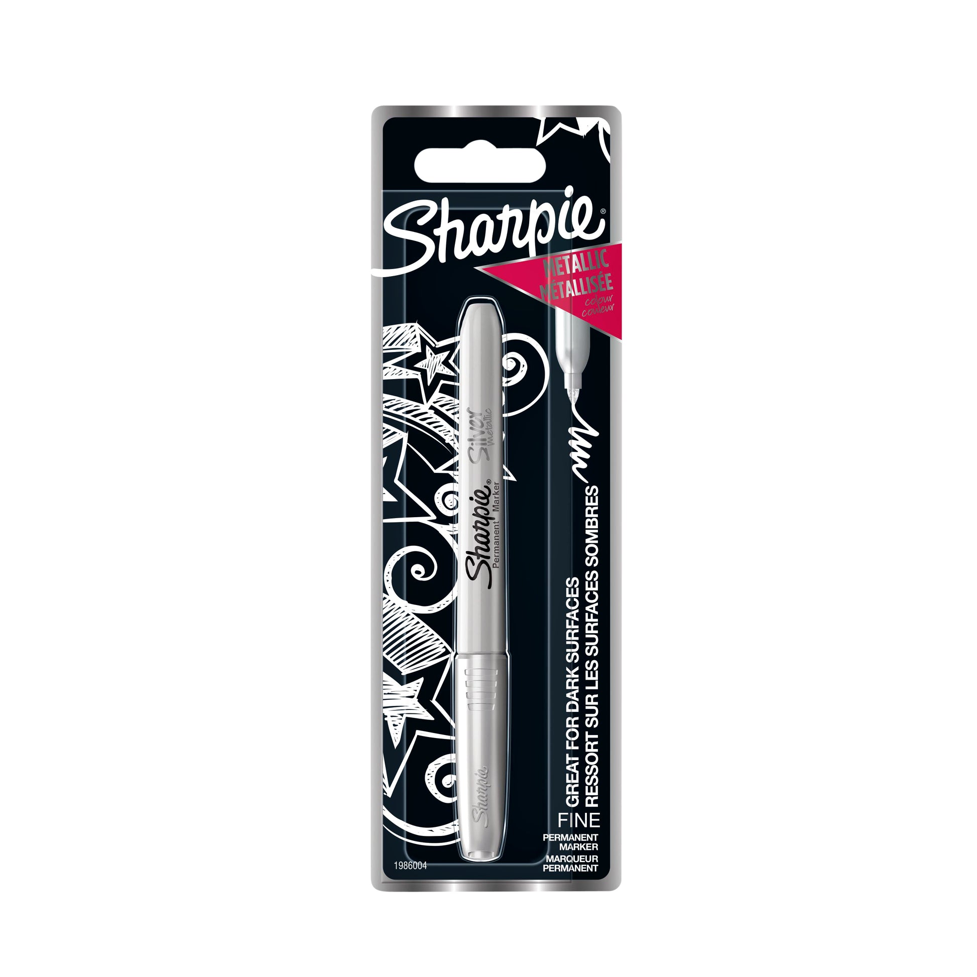 Sharpie Metallic Silver permanent marker 2-4mm rond