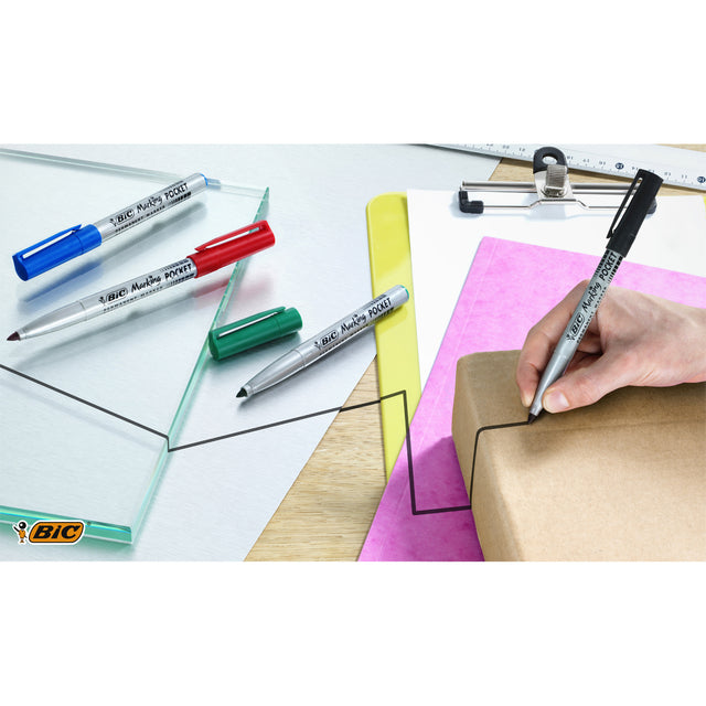 Viltstift Bic 1445 ecolutions rond F rood - 2