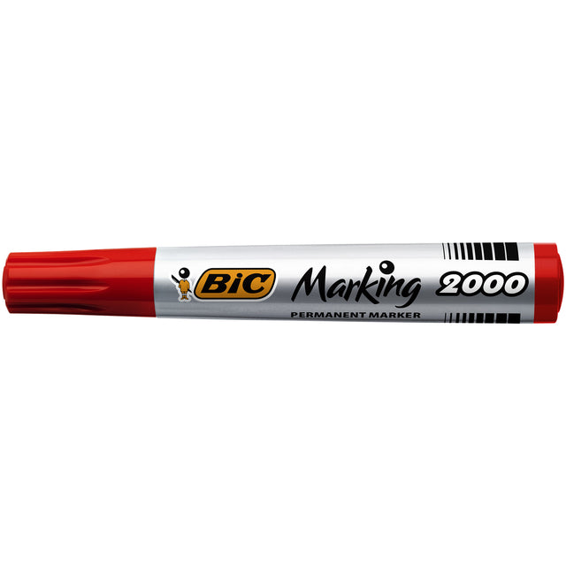 Viltstift Bic 2000 ecolutions rond 1,7mm rood - 6