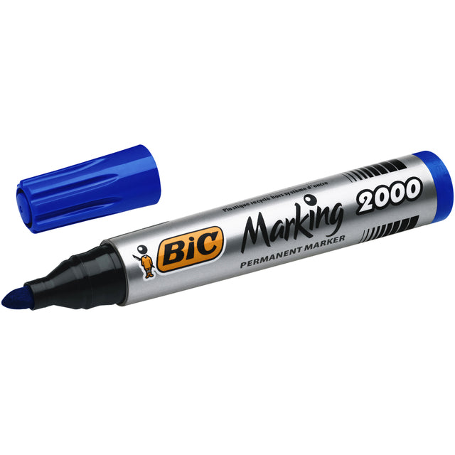 Viltstift Bic 2000 ecolutions rond 1.7mm blauw - 4