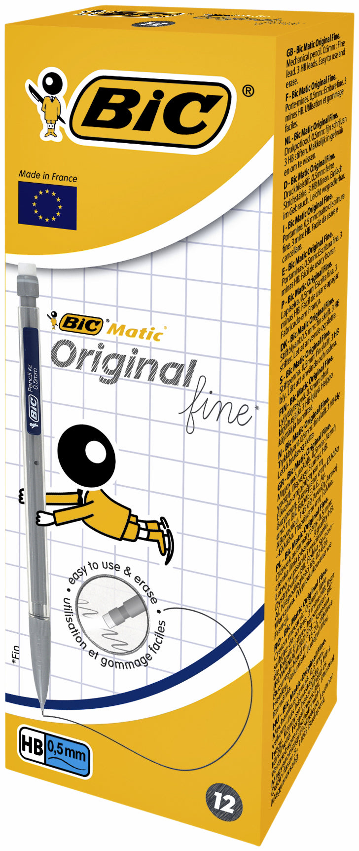 Vulpotlood Bic Matic original HB, 0,5mm, inclusief 3 stiften
