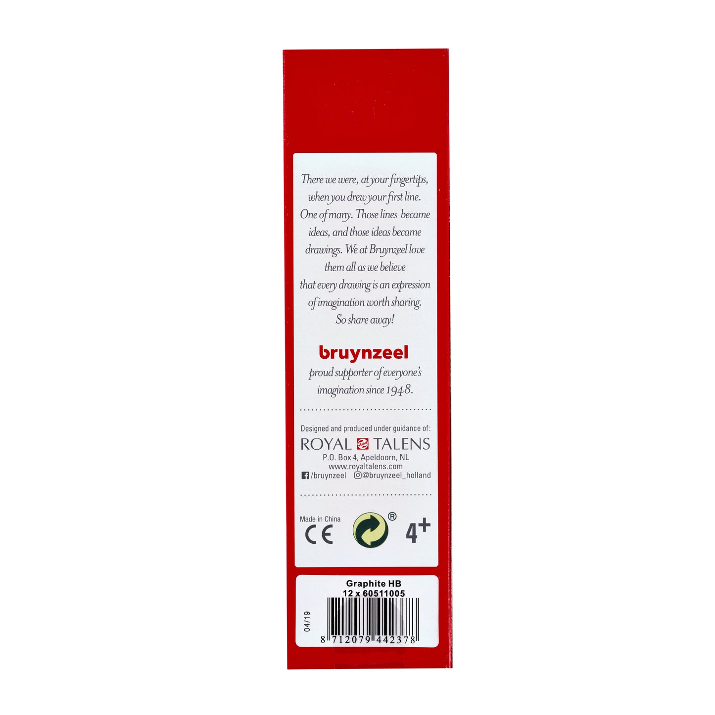 Potlood Bruynzeel 1605 HB - Vervaardigd uit verantwoord hout - 4