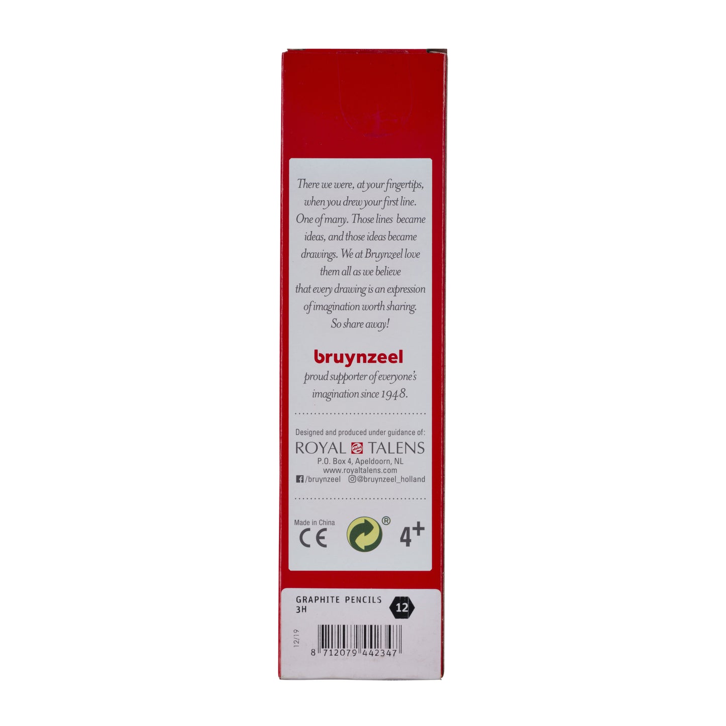 Bruynzeel 1605 3H Grafietpotlood met dubbel gelijmd hout - 4