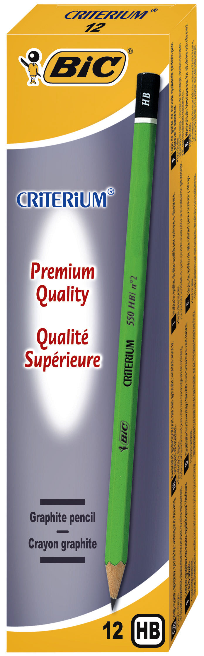 Potlood Bic Criterium 550 HB - Zeskantig grafietpotlood - 2