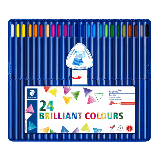 Staedtler Ergosoft ABS 3-kantige Kleurpotloden, 12 stuks - 2