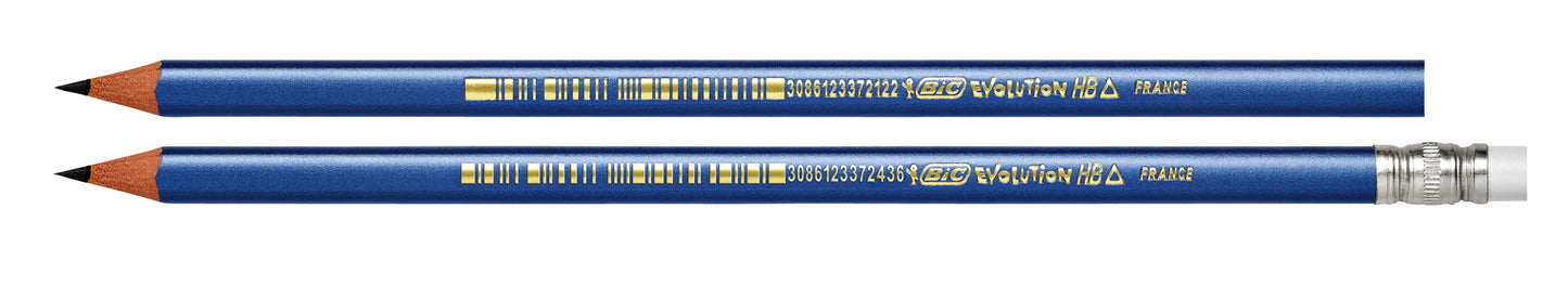 Potlood Bic Evolution HB met gum, metallic body, driehoeksvorm - 3