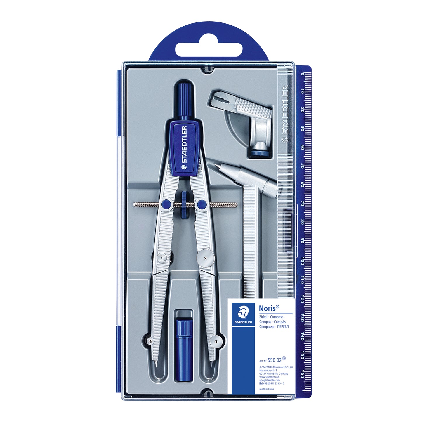 Passer Staedtler Noris 55002 snelverstel met etui