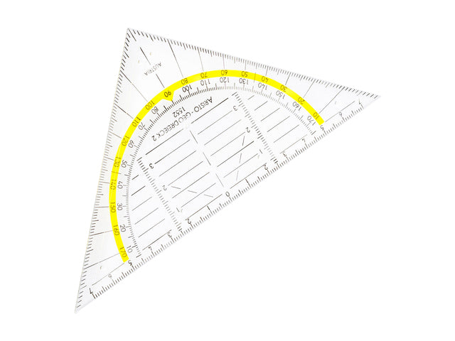 Aristo Geodriehoek 1552 van Transparant Plexiglas 160mm - 3