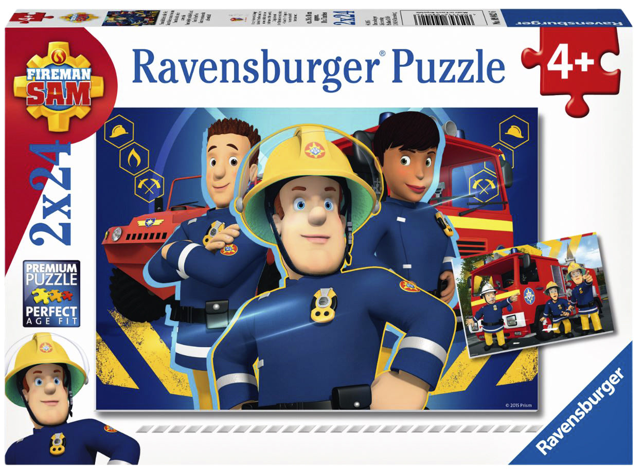 Puzzel Sam helpt je uit de brand 2 x 24 stukjes