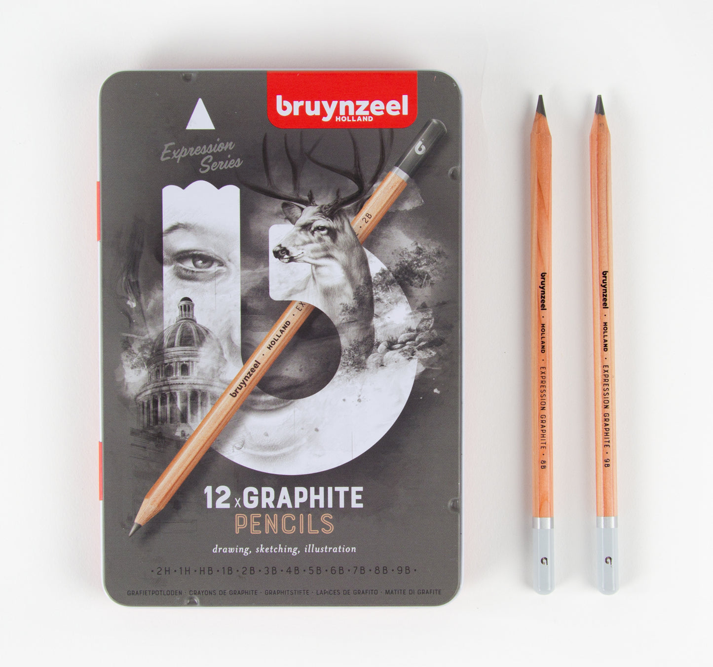 Bruynzeel Expression grafietpotloodset 12 stuks - 4