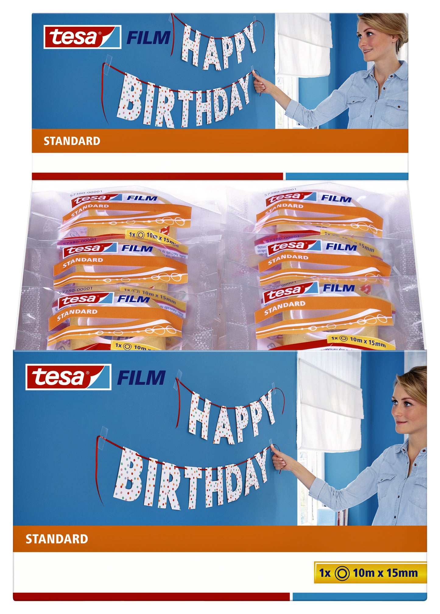 Plakband Tesafilm Standaard 10mx15mm transparant - 3