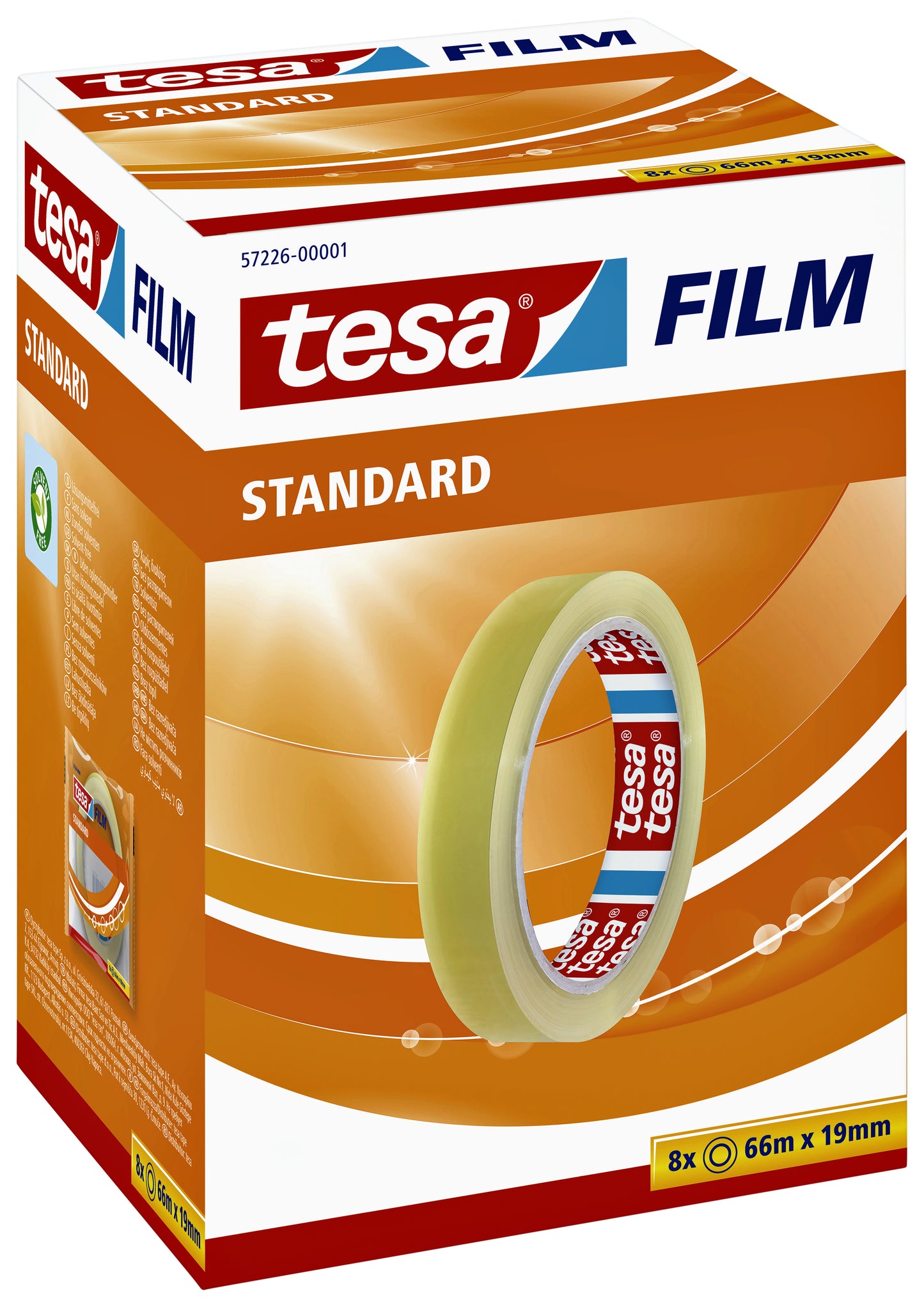 Tesafilm Standaard Transparant 66mx19mm Zelfklevend - 4