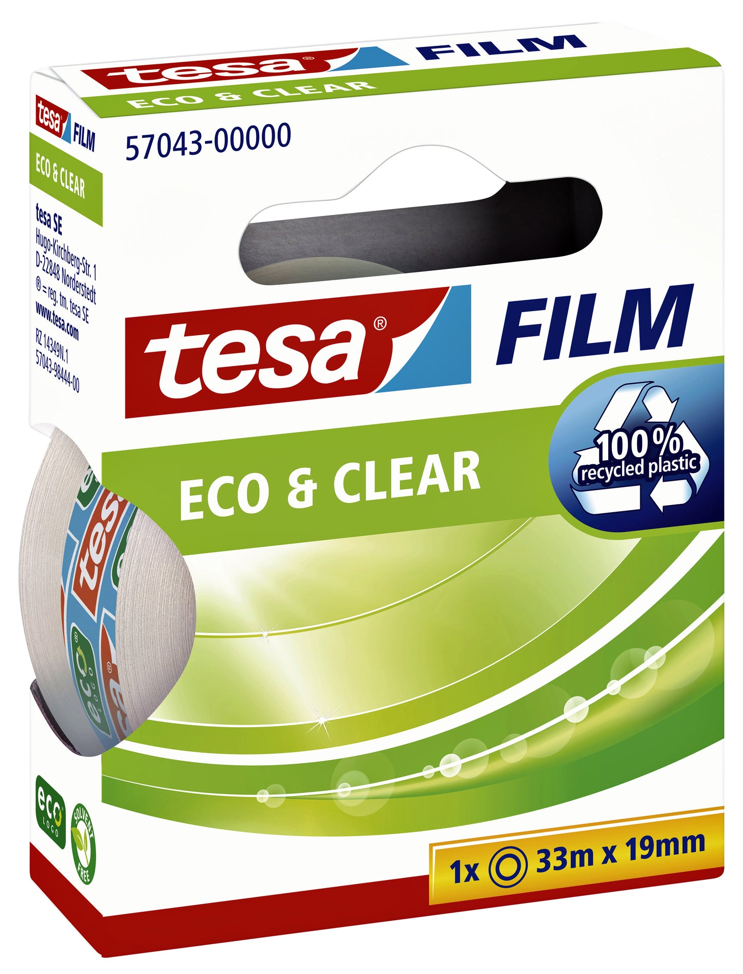 Plakband Tesafilm Eco 33mx19mm transparant - 3