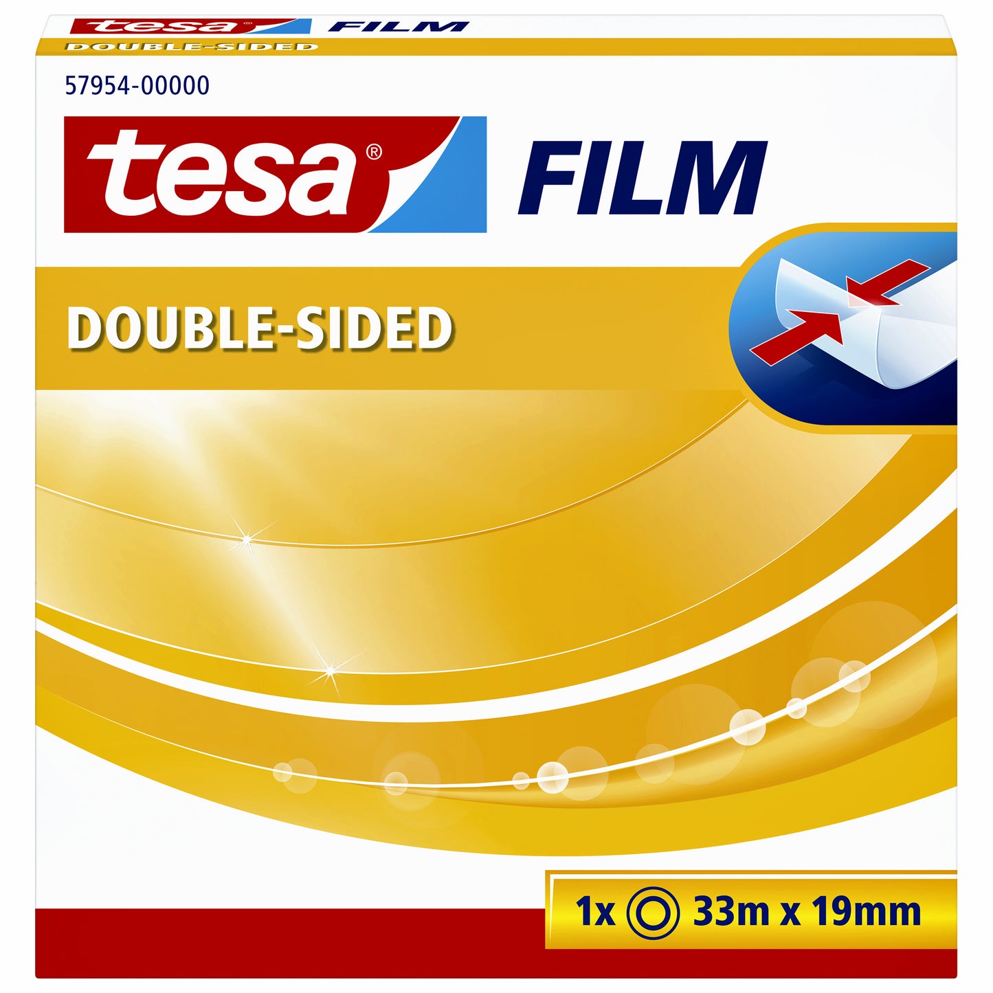 Tesafilm Dubbelzijdig Plakband 33mx19mm extra sterk - 2