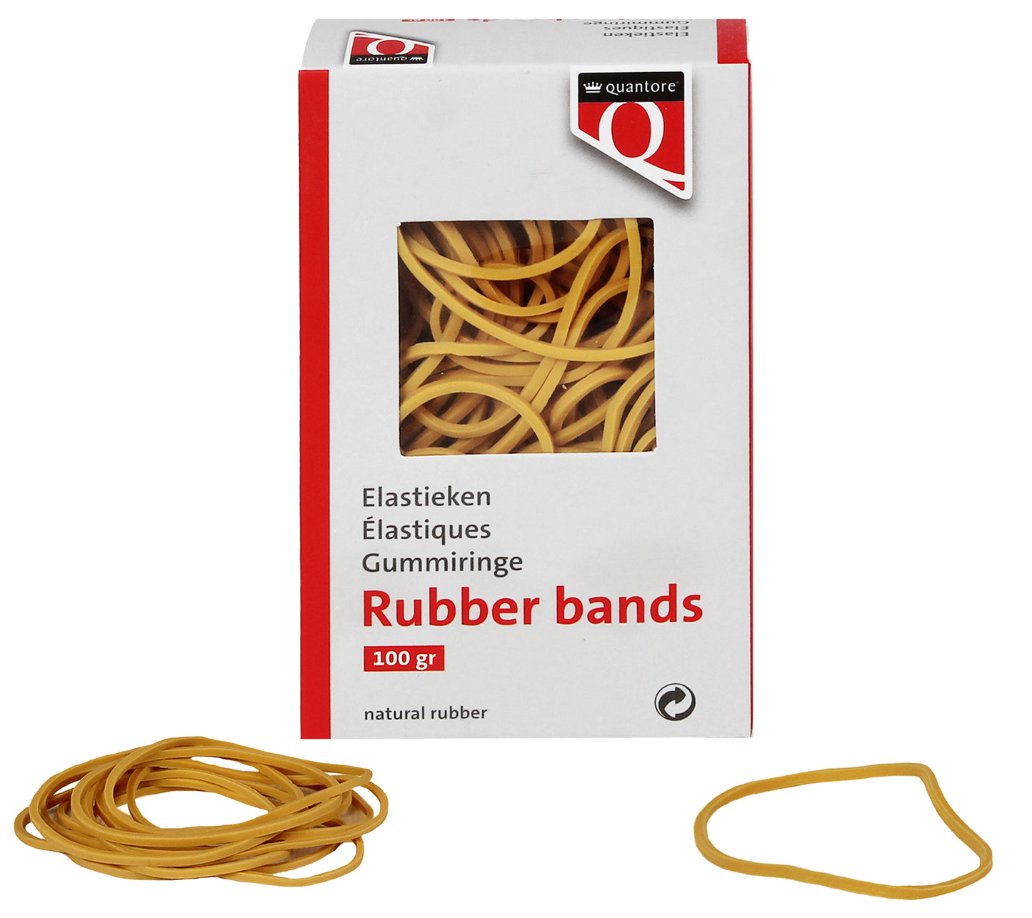 Milieuvriendelijk elastiek Quantore 22 100x1.5x1mm