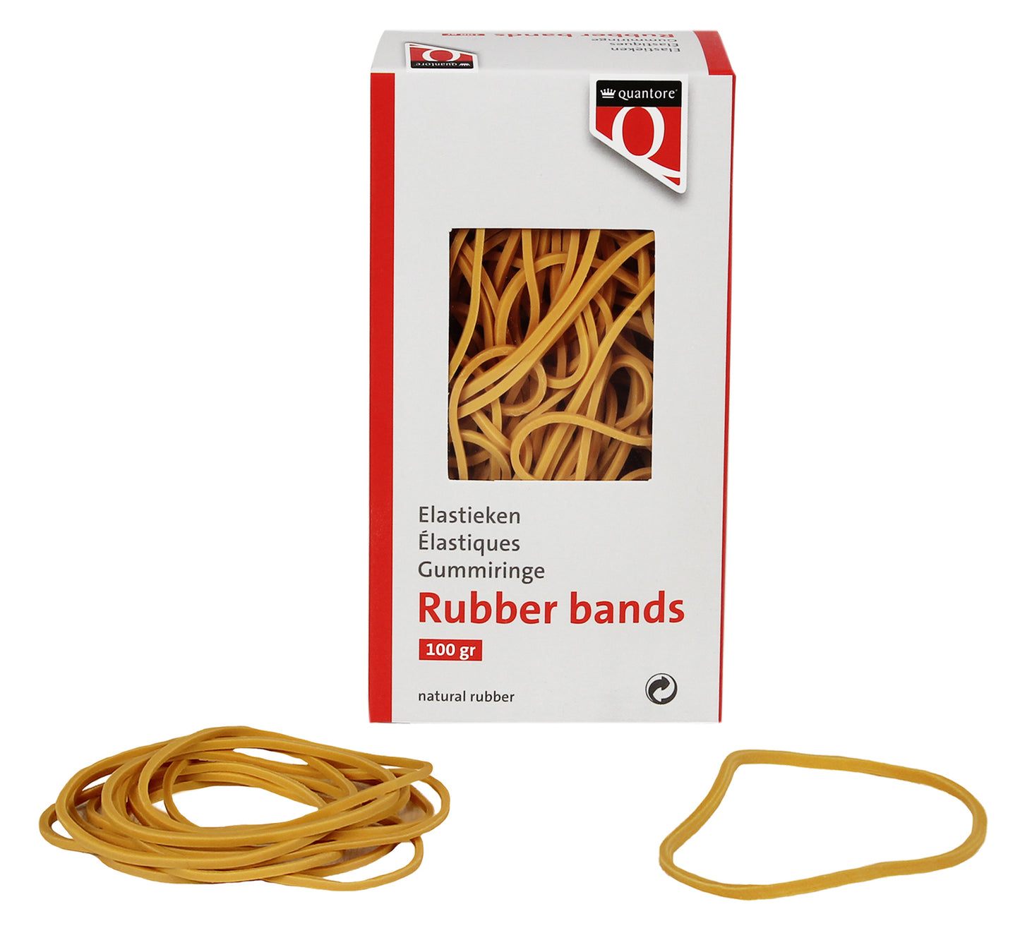 Milieuvriendelijk elastiek Quantore 24 150x1.5x1mm
