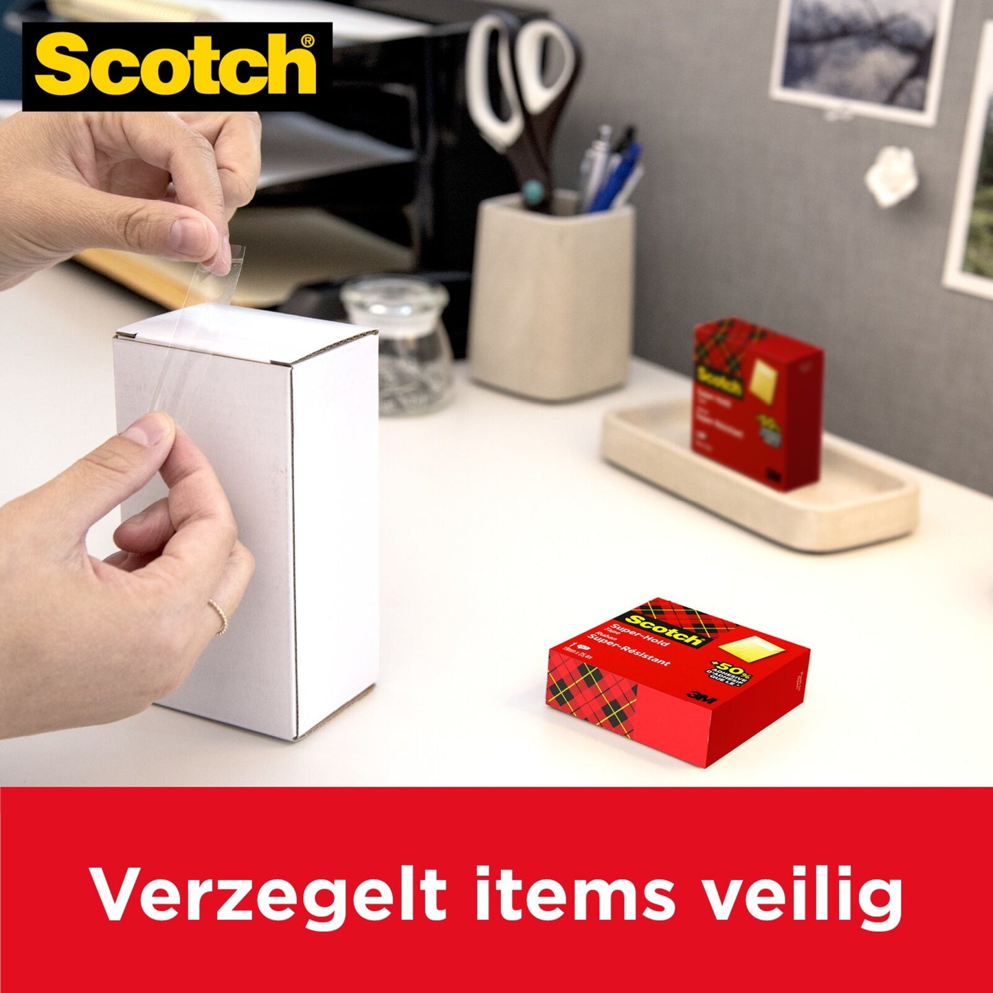 Plakband Scotch 700 Super Hold 19mmx25,4m, extra sterke kleefkracht