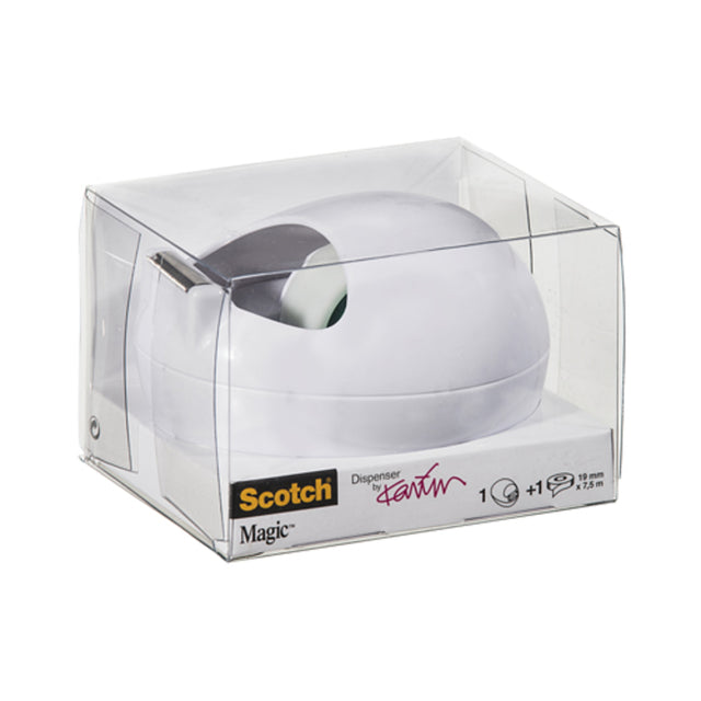 Plakbandhouder Scotch C36 Pebble wit + 1 rol tape - 2