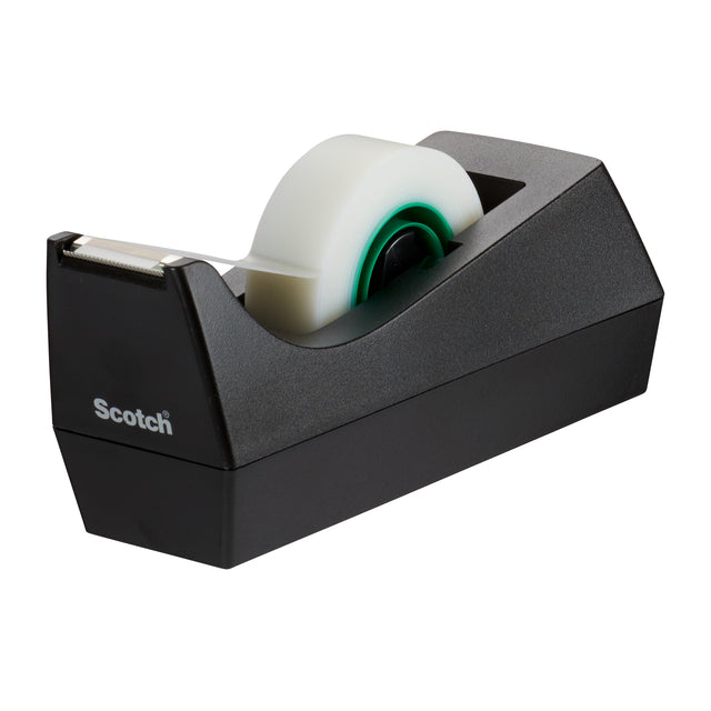 Plakbandhouder Scotch C38 recyclet + 3 rollen 19mmx33m - 2