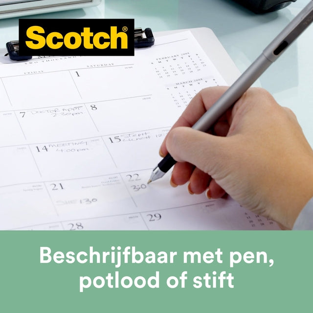 Plakbandhouder Scotch C38 recyclet + 3 rollen 19mmx33m - 6