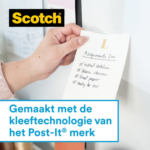 Plakband Scotch 19mmx16.5m op dispenser voor muur en papier - 2