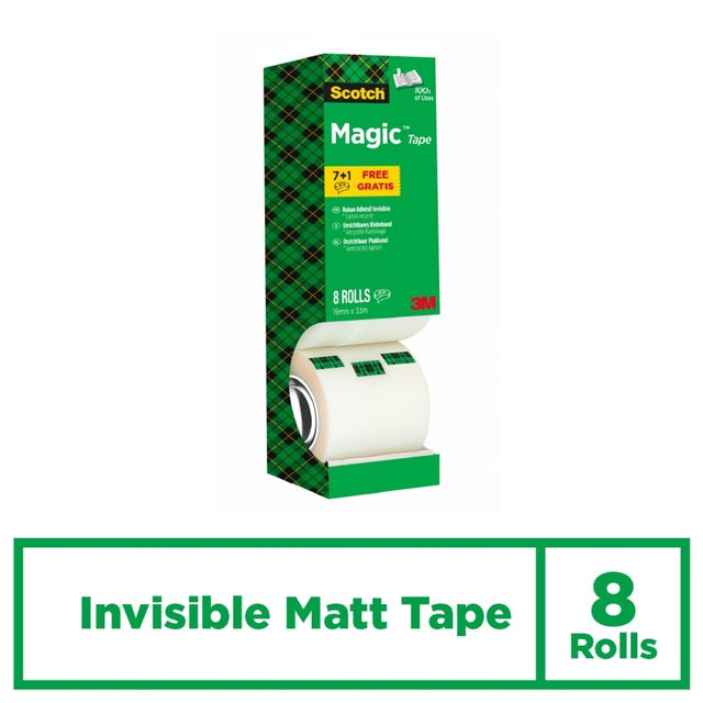 Plakband Scotch Magic 810 33m mat 19mm - 2