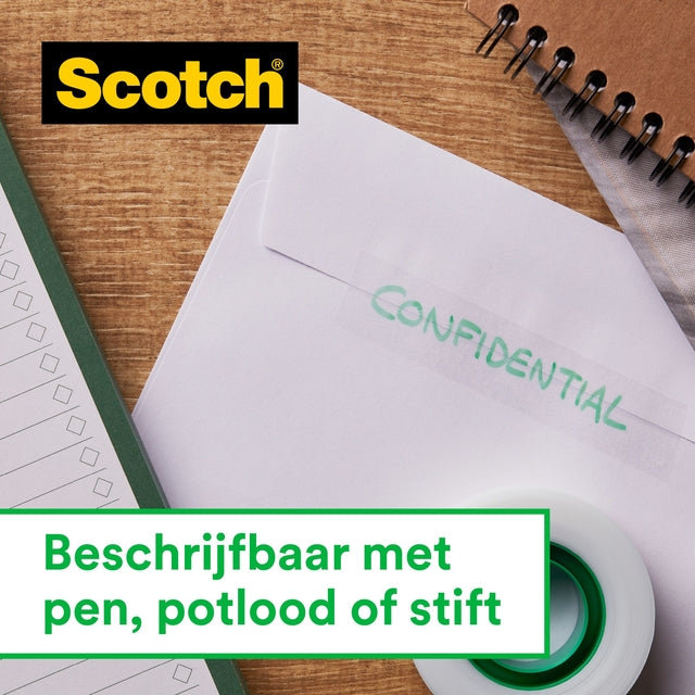 Scotch Magic 810 Onzichtbaar Mat Plakband 12mmx33m - 3