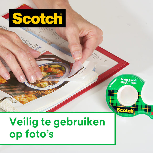 Scotch Magic 810 Onzichtbaar Mat Plakband 12mmx33m - 5
