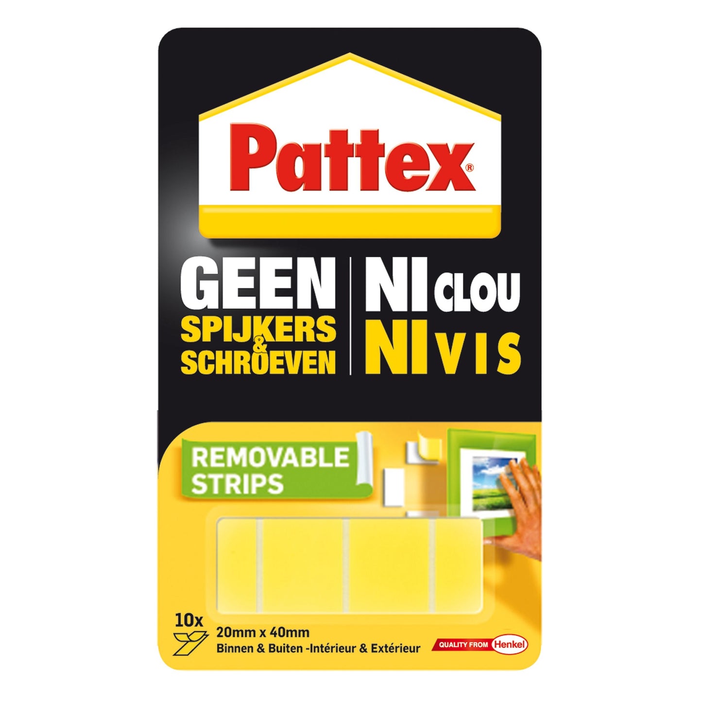 Supermontagestrip Pattex Verwijderbaar, 2kg