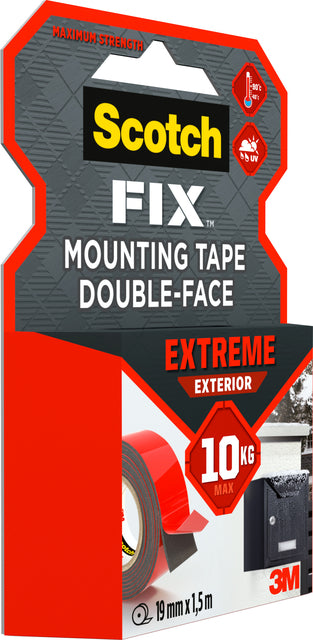 Scotch-Fix Extreme Exterior montagetape 19mm x 1.5m voor buitengebruik - 4