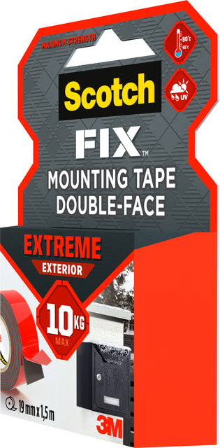 Scotch-Fix Extreme Exterior montagetape 19mm x 1.5m voor buitengebruik - 5