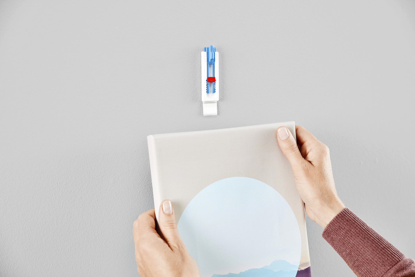 Klevende tesa Canvas Spijker tot 1kg met Powerstrips - 3