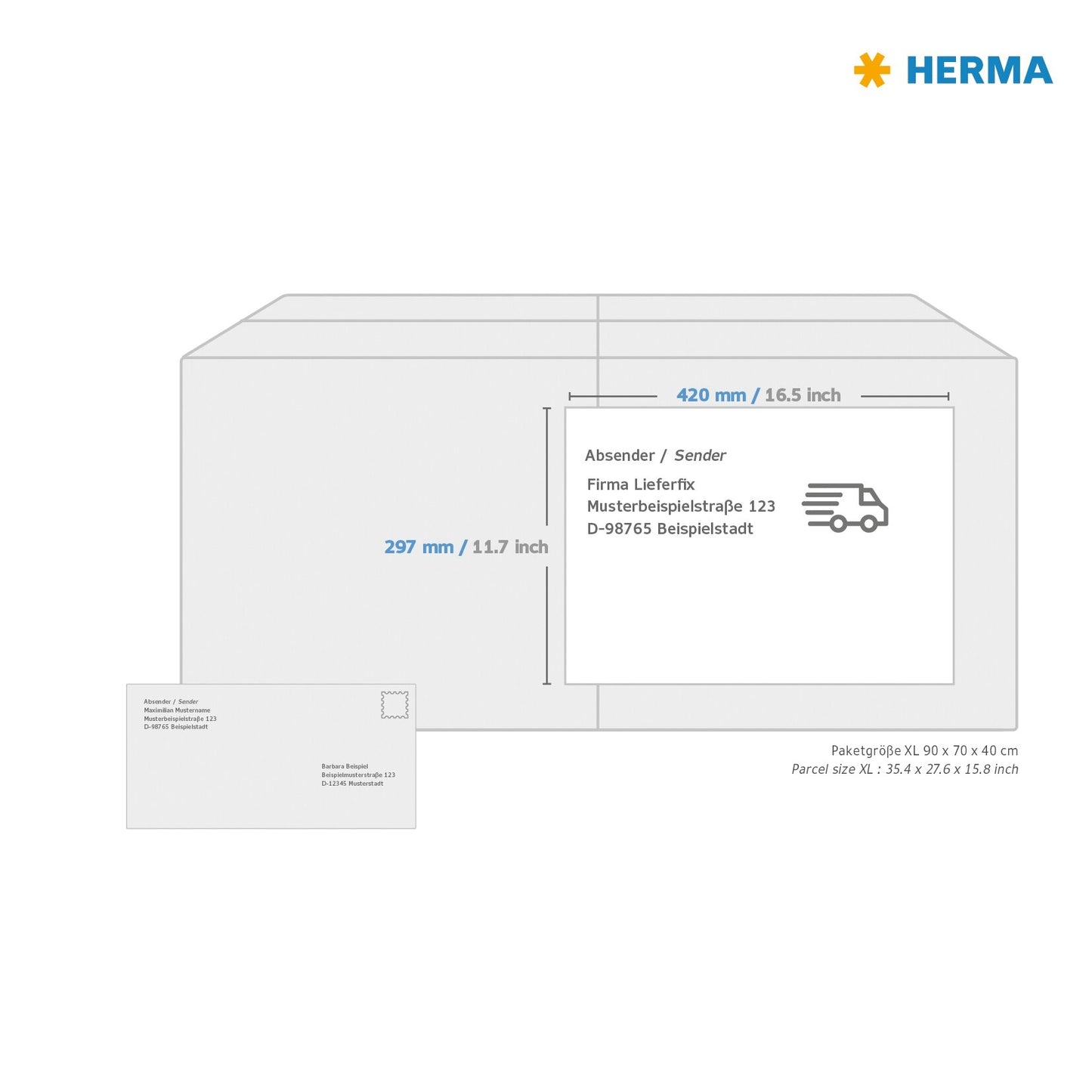 HERMA 8692 A3 Zelfklevende Etiketten 420x297mm, 100 Stuks - 2