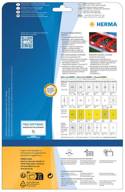 HERMA 4576 105x148mm Wit Folie Etiket 80 Stuks - 2
