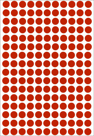 HERMA 2212 Ronde Rood Etiketten 8mm, 5.632 Stuks - 2