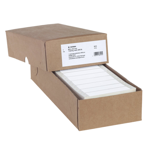 HERMA 8210 Witte Etiket 88.9x23mm, 6000 stuks