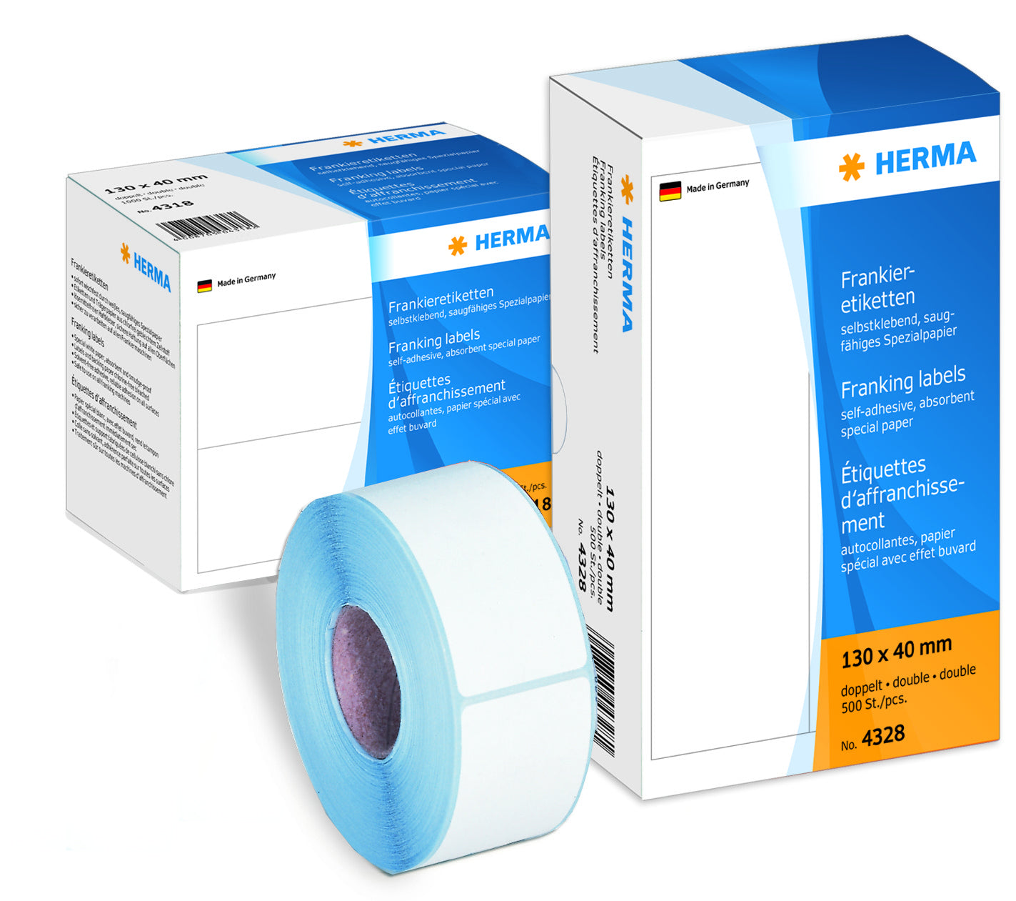 HERMA 4329 Dubbel frankeeretiket 163x45mm, 500 stuks - 2