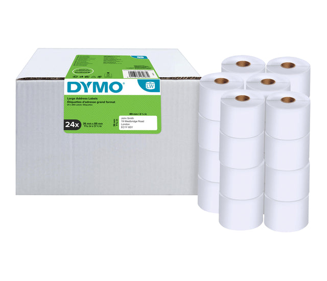 Dymo LabelWriter Adresseringslabels 36x89mm, Economypack 24 stuks